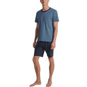 CALIDA Relax Essentials pyjamaset voor heren, Coronet Blauw