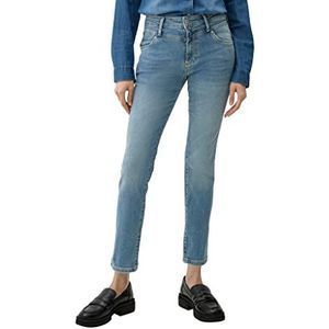 s.Oliver Betsy Slim Fit Pantalon en jean pour femme 7/8, Bleu 53z2, 40