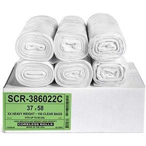 Aluf Plastics 200 stuks 200-22 micron vuilniszakken voor thuis, kantoor, badkamer, papier, piepschuim