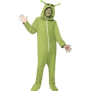 Smiffys Alien kostuum groen met capuchon