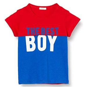 United Colors of Benetton T-shirt, mouwloos, voor baby's, jongens, Rood (Rosso/Blu 015)