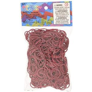 Rainbow Loom Haarelastiekjes, bruin/bordeaux