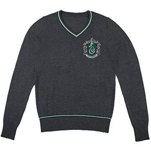 cinereplicas Harry Potter - Slytherin - Grijs Gebreide Sweater - Medium