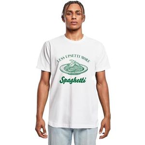 Mister Tee Mt3296pc-upsetti spaghetti T-shirt voor heren (1 stuk), Wit