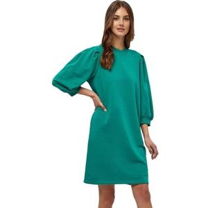 Minus Mika 3/4 mouwen sweatjurk met 3/4 mouwen voor dames (1 stuk), 3797 Ivy Green