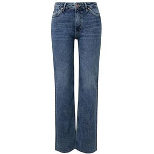 s.Oliver Karolin Jeansbroek in rechte snit voor dames, Blauw