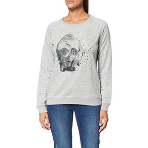 Alvarno Dames sweatshirt, grijs (grijs 0), maat M (fabrieksmaat: medium), grijs (grijs 0)