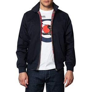 Merc of London Harrington - Jas - Lange mouwen - Heren, Blauw (zwart)