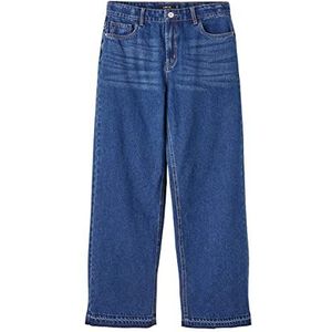 NAME IT Nlfletizza Dnm Hw Straight Pant W. Ld Jeans voor meisjes, Donkerblauw denim