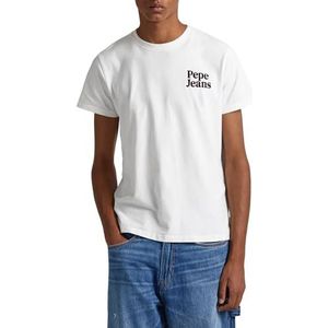 Pepe Jeans T-Shirt Kody Homme, Blanc (Blanc cassé), XXL