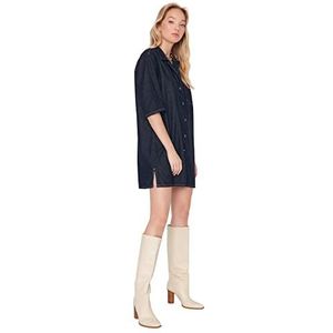 Trendyol damesjurk, marineblauw, 68, Navy Blauw