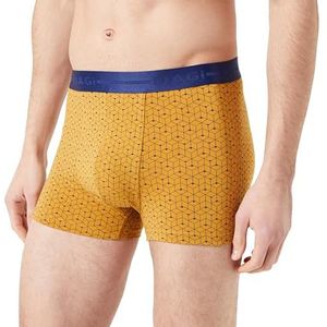 Dagi Set van 3 boxershorts met bloemen in normale taille voor heren, Geel.