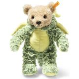 Steiff 113284 - teddybeer met capuchon, draak, 27 cm, groen