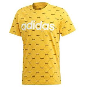 adidas M Core FAV T T-shirt voor heren, oranje/zwart