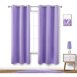 COSVIYA Doorvoertule kamer verduisterende gordijnen 84 inch lengte 2