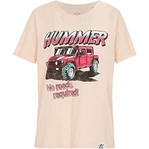 Recovered Vintage No Roads Benodigde Hummer Pale Pink Dames Fitted T-Shirt By, roze, S dames, roze, S, Roze