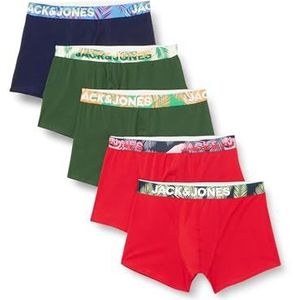 Lot de 5 boxers Jacpaw, True Red/pack : vert foncé, blazer, bleu marine, vert foncé, rouge véritable, XL