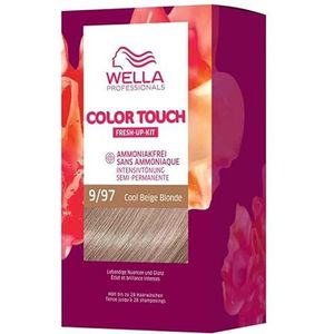 Wella Professionals Color Touch Semi-permanente haarverf zonder ammoniak - haarkleur om de kleur op te frissen en grijs haar te bedekken - wortelset met haarmasker - 9/97 Cool Beige