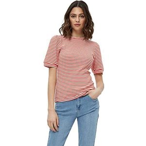 Minus Miajohanna dames t-shirt, 9444 Orange Flame Stripes