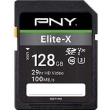 PNY Elite-X SDXC-kaart 128 GB, klasse 10, UHS-I U3, 100 MB/s