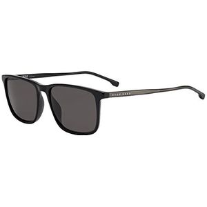 Hugo Boss BOSS 1046/S/IT zonnebril voor heren, zwart/grijs, 56/17/145