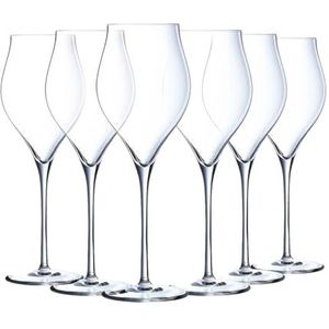 Chef&Sommelier - Exaltation Collection - 6 champagneglazen 30 cl - gemaakt in Frankrijk - versterkte verpakking
