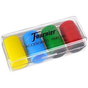 Fournier -130012228 accessoires PARCHIS (4 spelers), F06513, meerkleurig, único