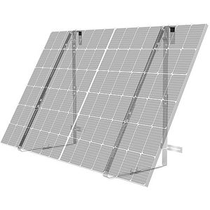 SachsenRAD - Zonnepaneelhouders voor balkon - Aluminiumlegering - Voor leuningen, plat dak of tuin, balkon - Voor alle zonnepaneelbreedtes van 92 tot 120 cm