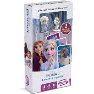 Shuffle De ijskoningin II vindt het paar kaartspel voor kinderen met figuren uit de film De Frozen 2