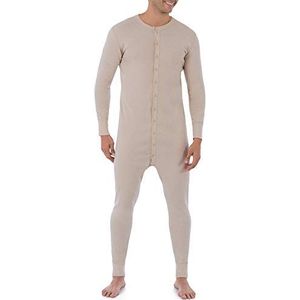 Fruit of the Loom Heren Premium Thermal Union Suit, Oatmeal, XL