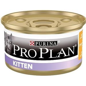 Pro Plan Junior – schuimstof rijk aan kip, 85 g, voor katjes, 24 stuks
