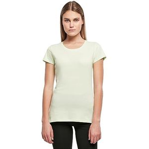 Build Your Brand Basic T-shirt voor dames, Duidelijke munt