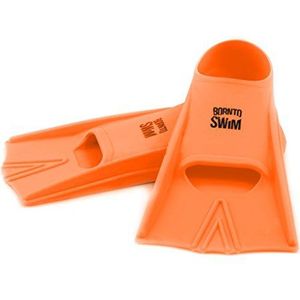 BORE NTO Zwemvliezen voor kinderen, zwemvliezen van zachte siliconen, S (33-35) oranje