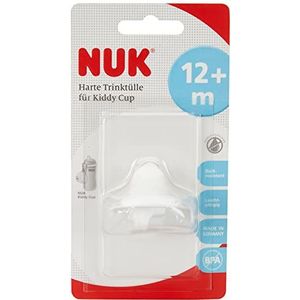 NUK 10255311 Harde Drinktuit Voor Kiddy Cup, Bijtbestendig, Soepel En Lekvrij, Vanaf 12 Maanden, 300 ml, Wit