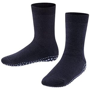 FALKE Catpads volledige pluche sokken voor kinderen, katoen/merinowolmix, warme kindersokken met siliconen print en pluche aan de binnenkant, per stuk verpakt, Blauw (Donker Marine 6170)