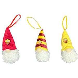 A.S. Roma | Kerstdecoratie | TRIS Folletti kerstboomstandaard | 3 stuks | 10 cm | officieel product