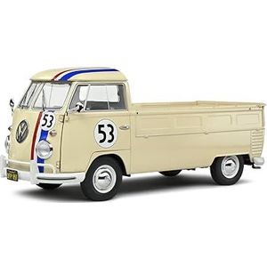 SOLIDO 1:18 Volkswagen T1 Pick UP Racer 53 Beige 1950