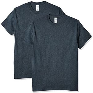 GILDAN Heren T-shirt (2 stuks), grijs (dark heather)