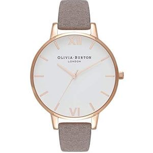 Olivia Burton Japans dameshorloge met kunststof armband OB16VE09 lila en roségoud, met riem, paars en roségoud, strap