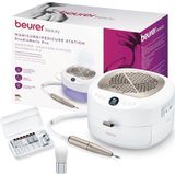 Beurer MP 200 StudioNails Pro 3-in-1 manicure/pedicurestation, elektrische nagelfrees met uv-/ledlamp en stofstofzuiger, voor gel- en acrylnagels, 9 accessoires