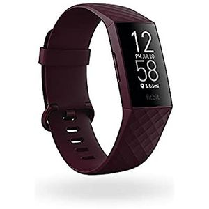 Fitbit Charge 4 fitnesstracker voor gezondheid en sport met GPS, zwemtracking en tot 7 dagen batterijduur, palissander