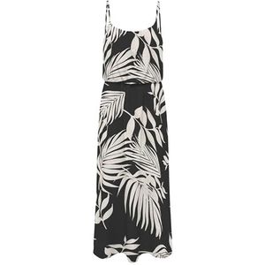 Onlnova Life AOP Robe maxi à bretelles, Noir, 44