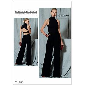 VOGUE PATTERNS 1524 E5 naaipatroon, jumpsuit, meerkleurig, maten 14-22