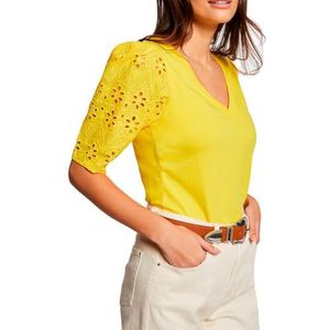 Morgan T- Shirt Femme, Mimosa, XS