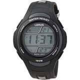 Lorus - R2305EX9 - herenhorloge - kwarts digitaal - alarm/stopwatch/verlichting - armband van rubber, zwart, veelkleurig/zwart, riem, Veelkleurig/Zwart, riem