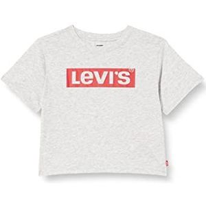 Levi's Kids Lvg Grafisch T-shirt met korte mouwen voor meisjes, Lichtgrijs