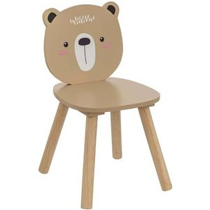 Atmosphera Kids Teddybeer kinderstoel - 27x27x46cm - Beige