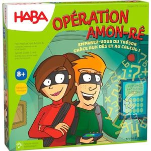 HABA - Operatie Amon Re berekening - Bordspel voor kinderen en familie - Educatief en mentaal rekenspel - 2 tot 4 spelers - 8 jaar en ouder - 5768