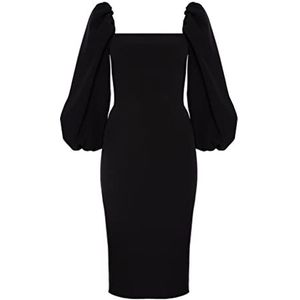 Swing Fashion Robe crayon | Robe femme | Robe fourreau | Robe de soirée | Robe de soirée | Robe de cocktail | Robe sexy | Robe cintrée | Robe moulante | Noir | 40 (L), Noir, L