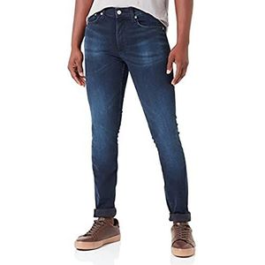 Calvin Klein Jeans Super skinny broek voor heren, denim dark, 38W / 34L, Denim Dark